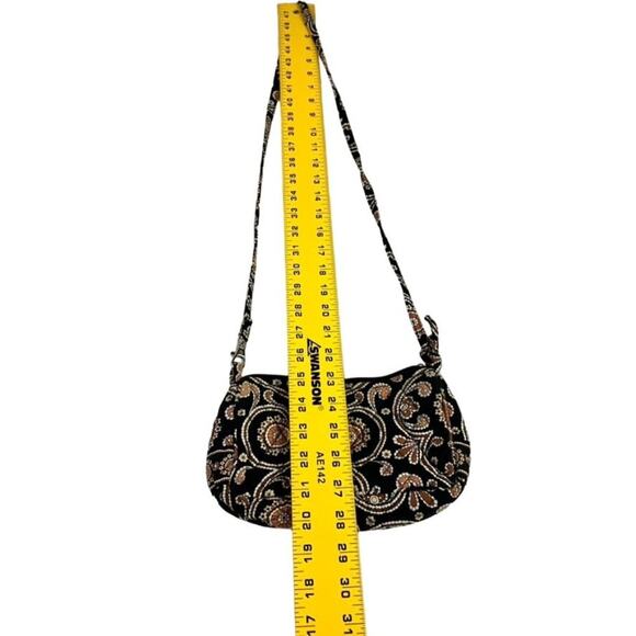 Vera Bradley Shoulder Bag Womens Small Brown Quilted Coffee Latte - Picture 5 of 8